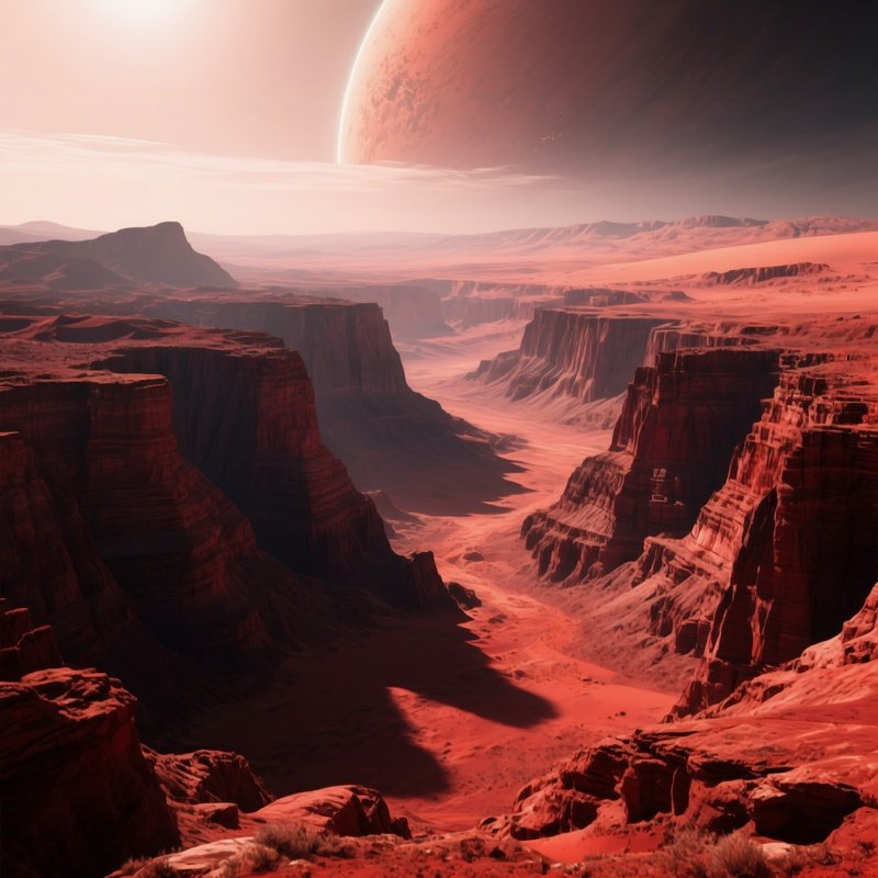 Martian Canyon Panorama