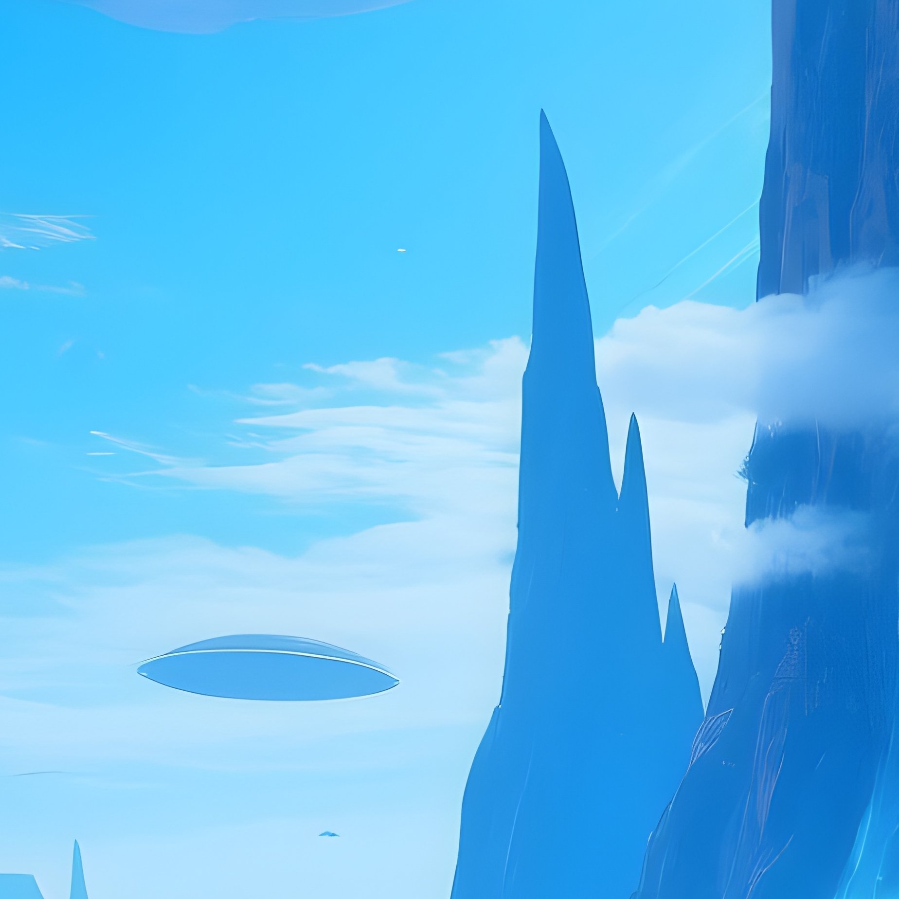 Martian Canyon Panorama Fantasy Art - Full Resolution Quality Preview