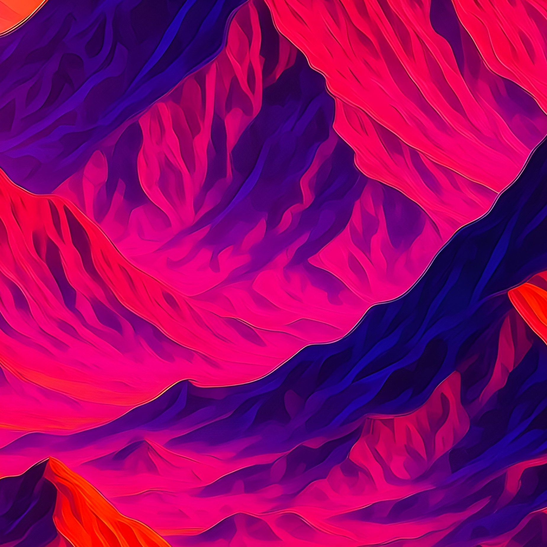 Martian Mountain View Artistic Landscape - Full Resolution Quality Preview