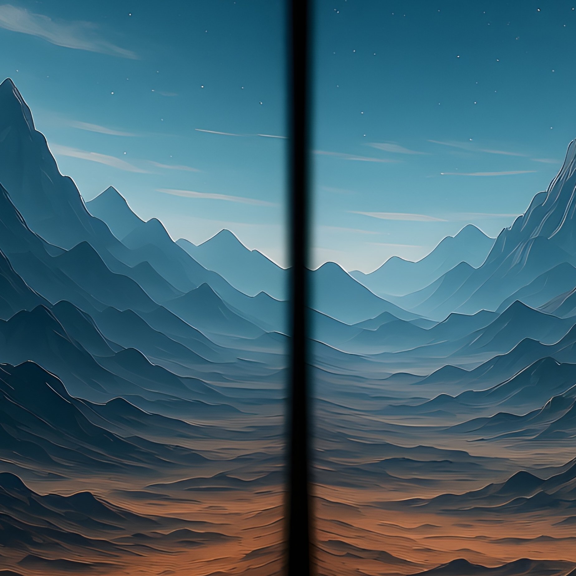 Martian Mountain View Virtual Reality - Full Resolution Quality Preview