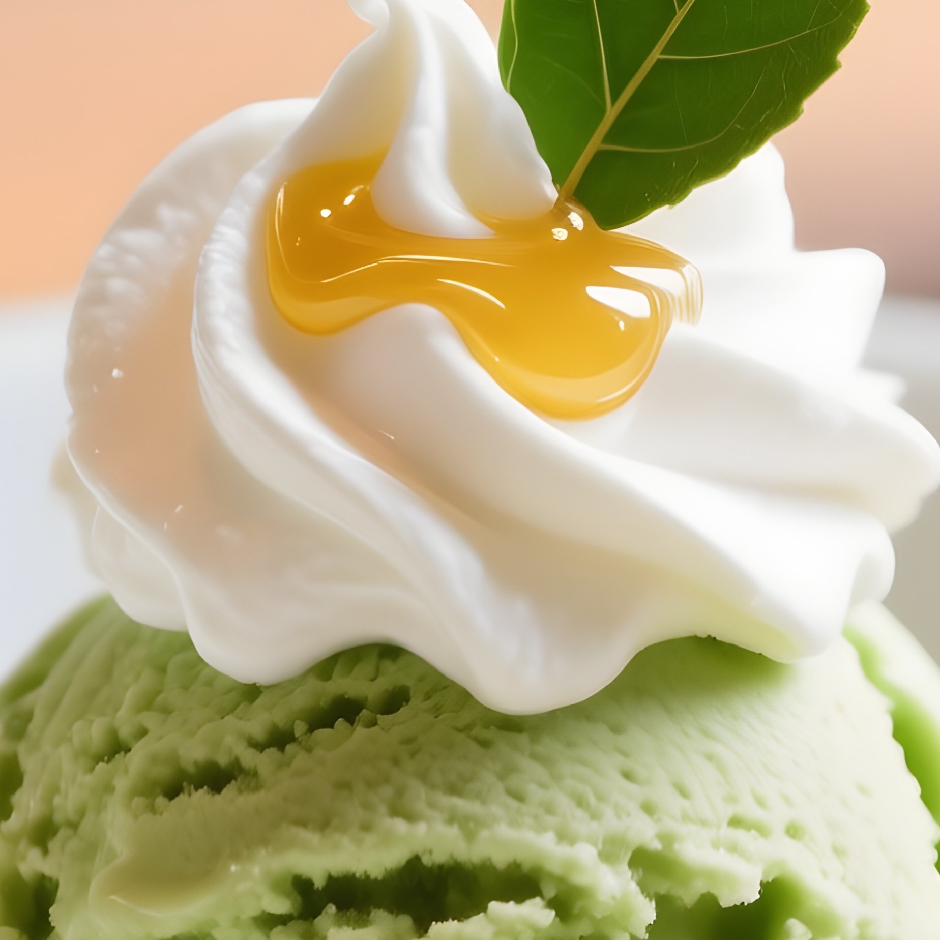 Matcha Ice Cream Green Tea Powder Cream - Full Resolution Quality Preview