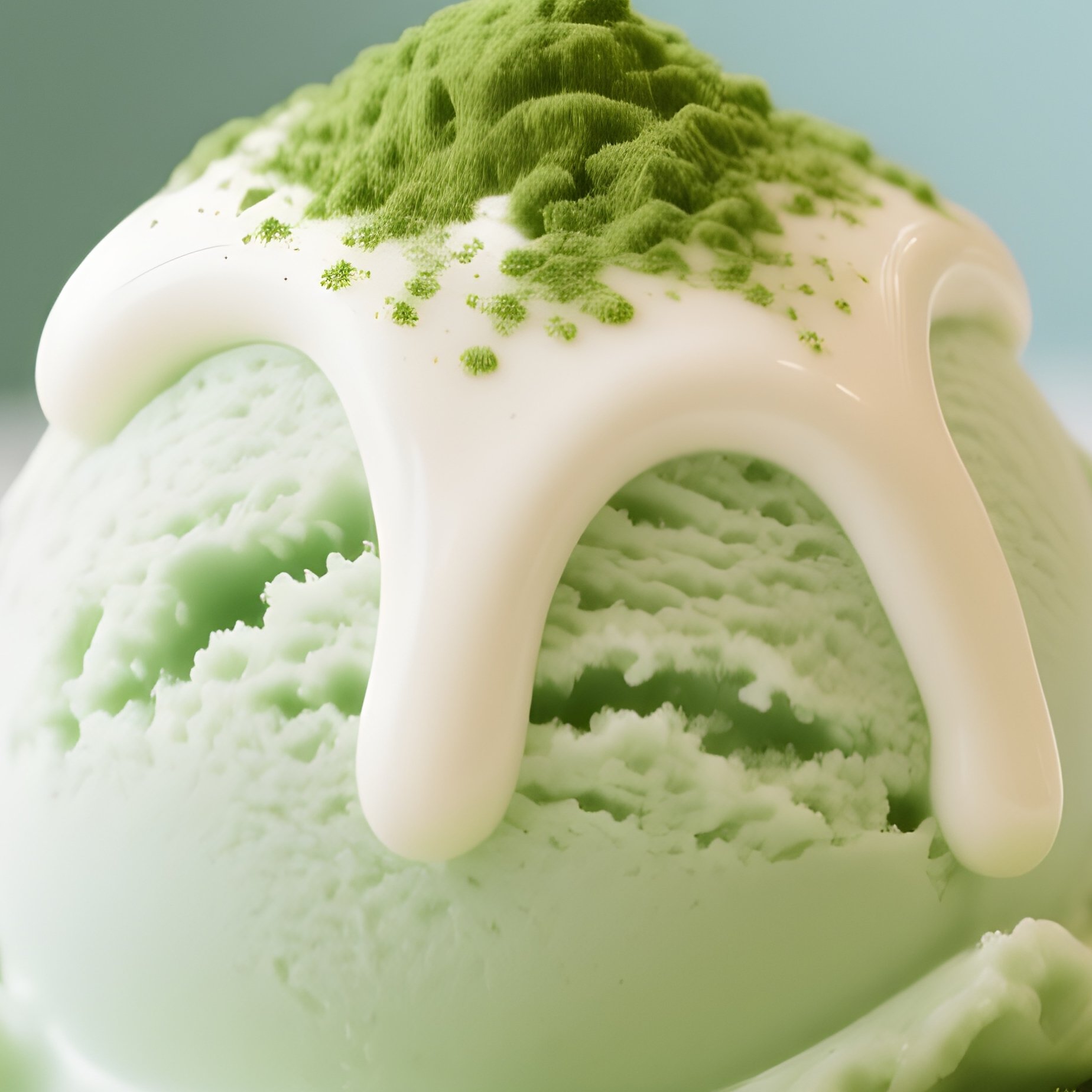 Matcha Ice Cream Green Tea Powder Cream - Full Resolution Quality Preview