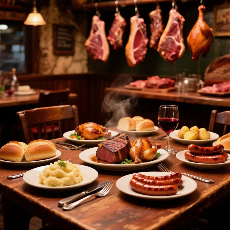 Meat And Mains Miejsne Restaurant Table