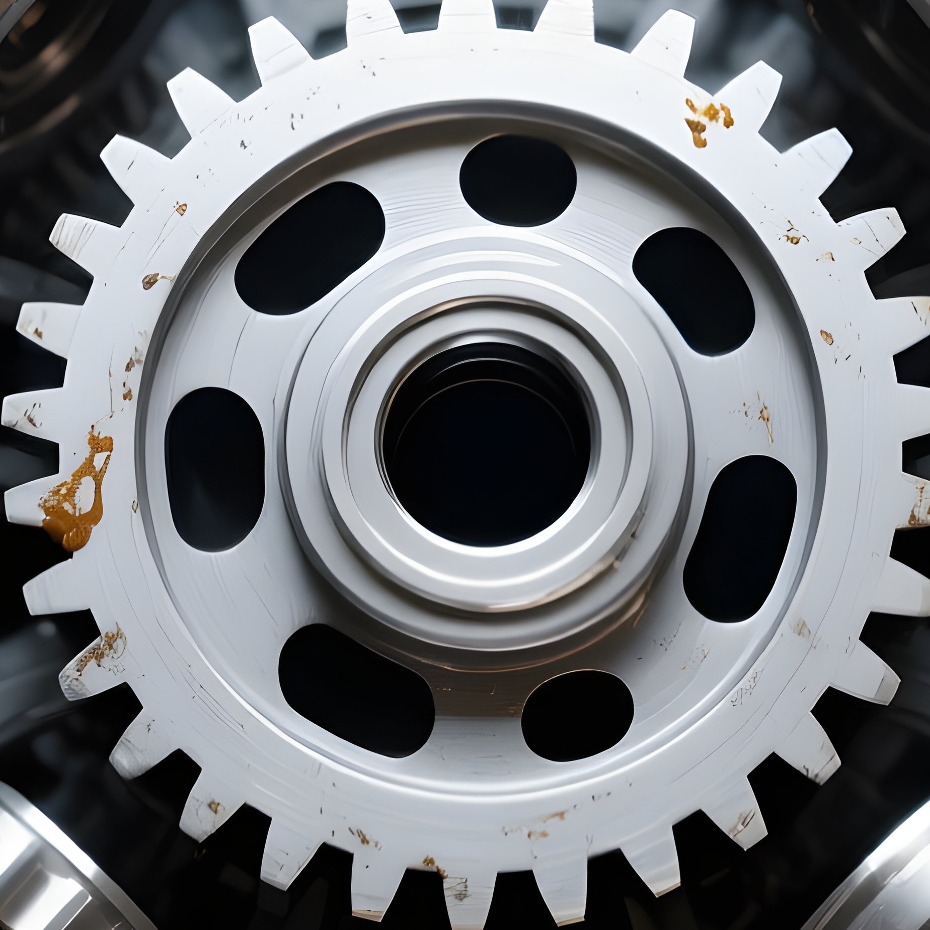 Mechanical Gear System With Interlocking Components - Full Resolution Quality Preview