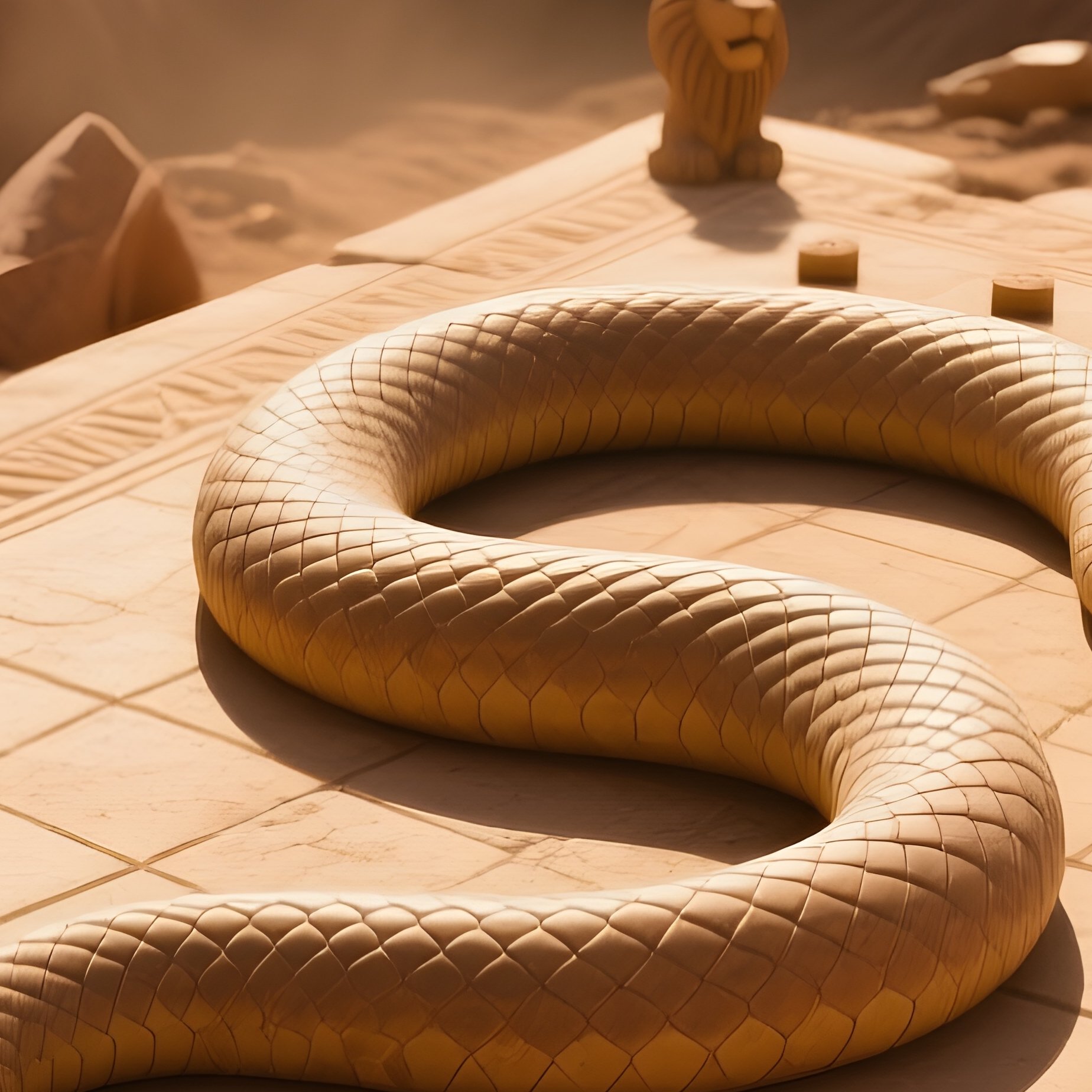 Mehen Snake Game Archaeological Dig Site - Full Resolution Quality Preview