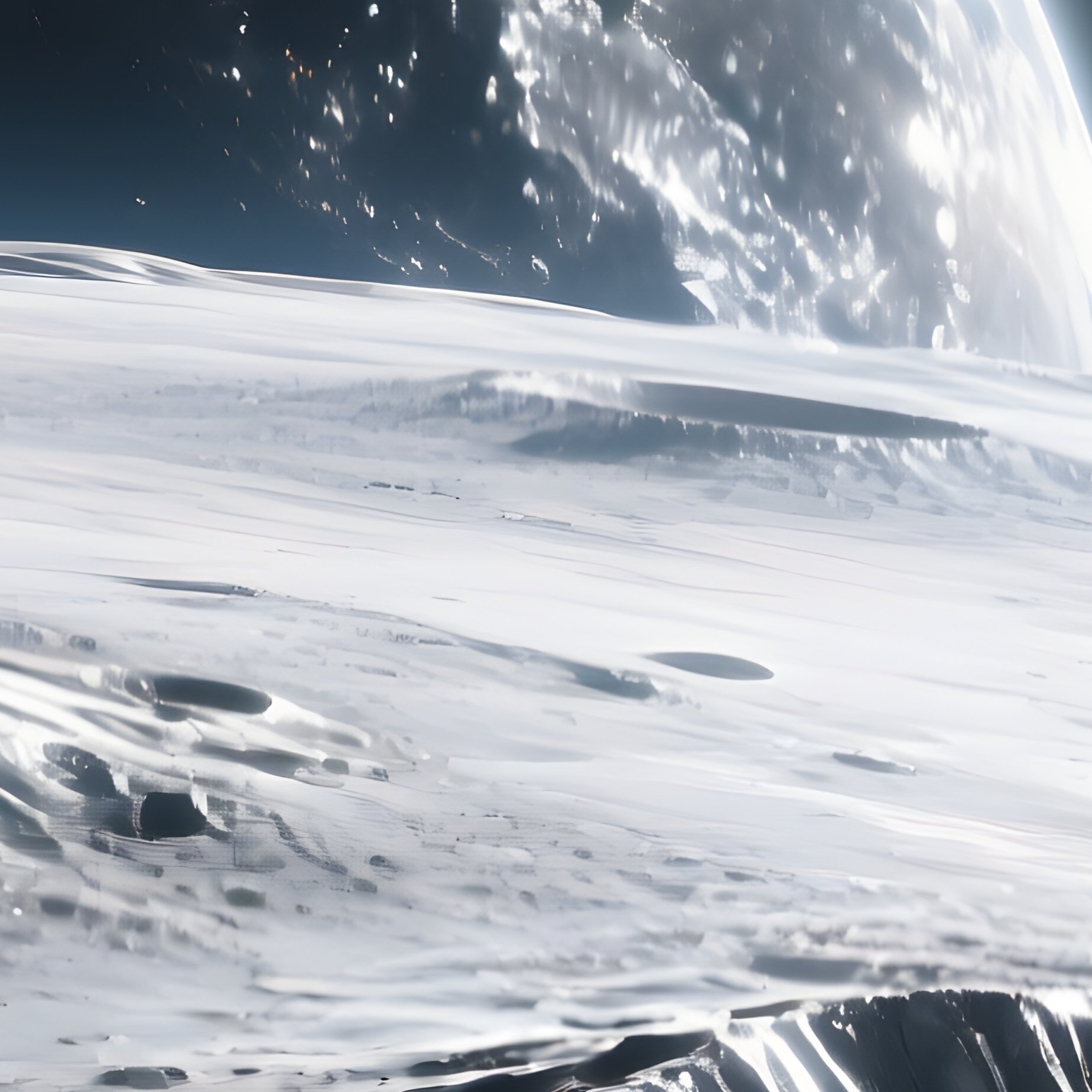 Mercury In Silvery Light Scifi - Full Resolution Quality Preview