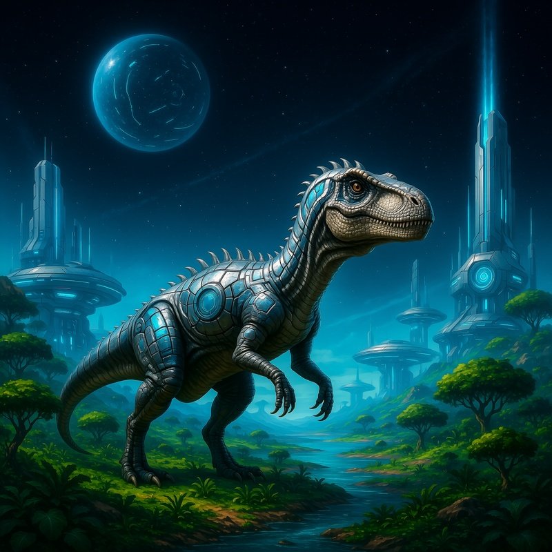 Microceratus Dinosaurier Science Fiction