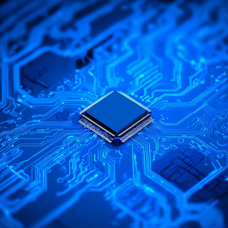Microprocessor On A Circuit Board Technology Electronics