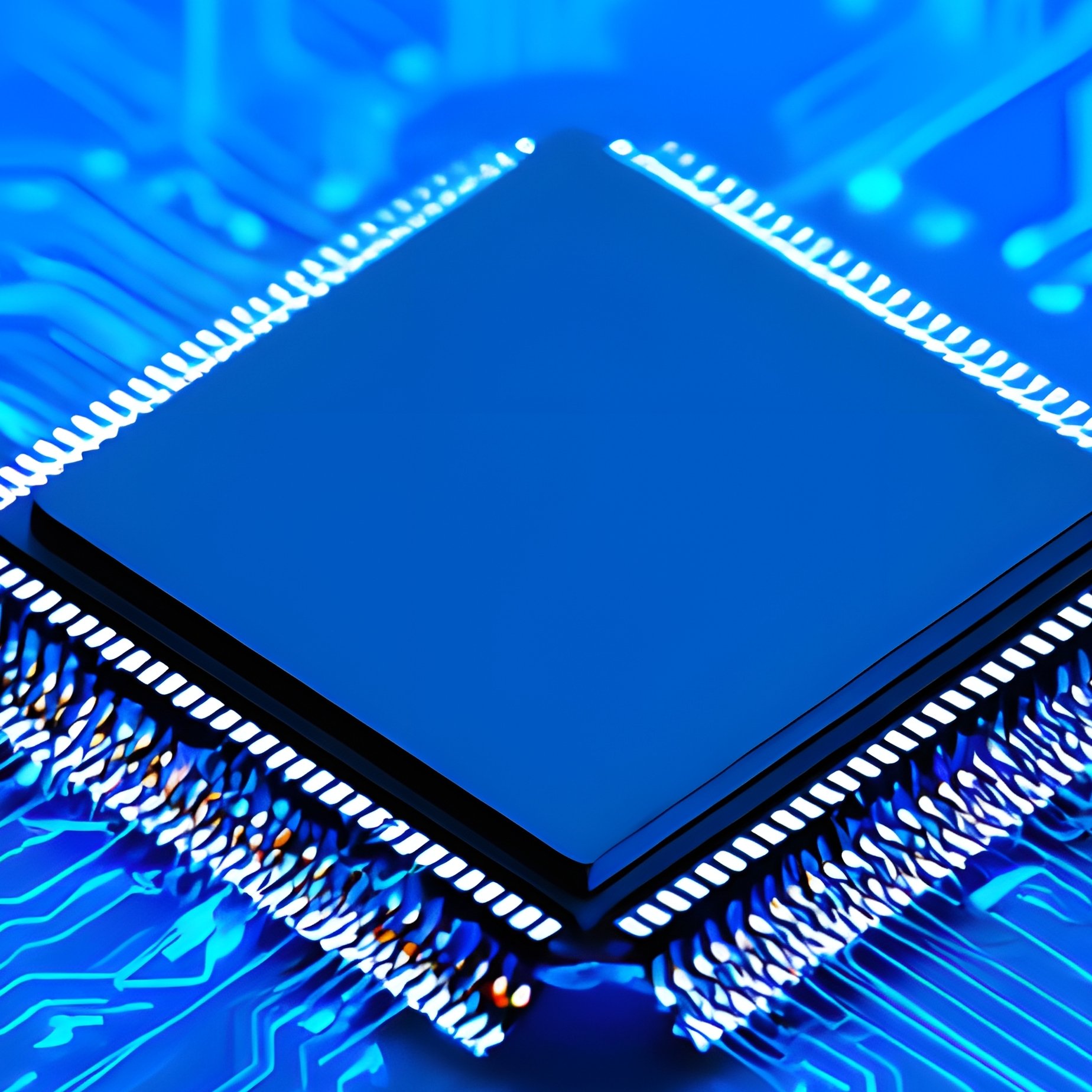 Microprocessor On A Circuit Board Technology Electronics - Full Resolution Quality Preview