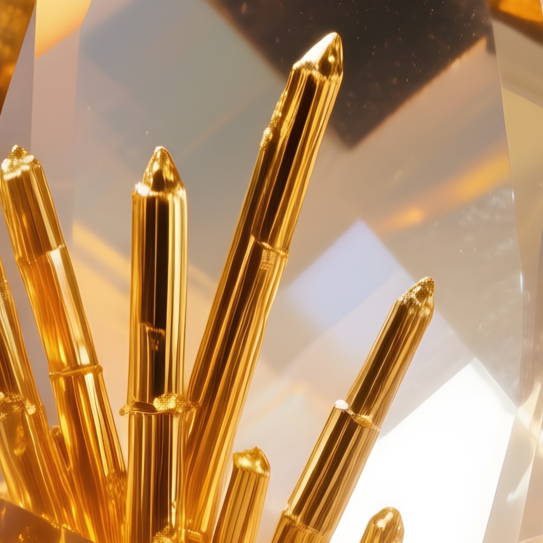 Microscopic Rutile Needles In Gemstone - Full Resolution Quality Preview