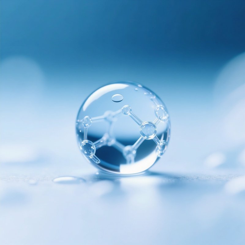 Microscopic View Of Clean Water Droplet