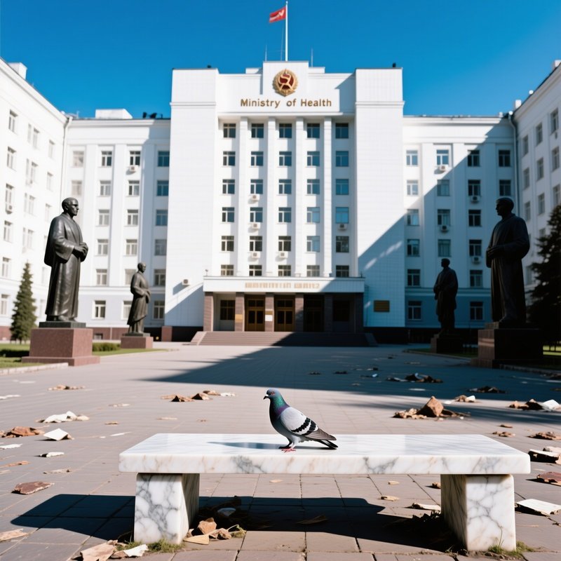 Midday Sun On Ministry Of Health Building