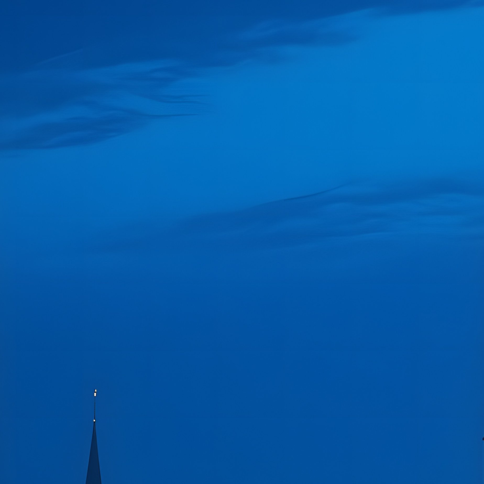 Midnight Calm With Only The Soft Hum Of Distant Traffic, The Illuminated Spires Of The Towers - Full Resolution Quality Preview