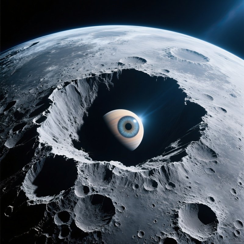 Mimas With Giant Crater Resembling An Enormous Eye