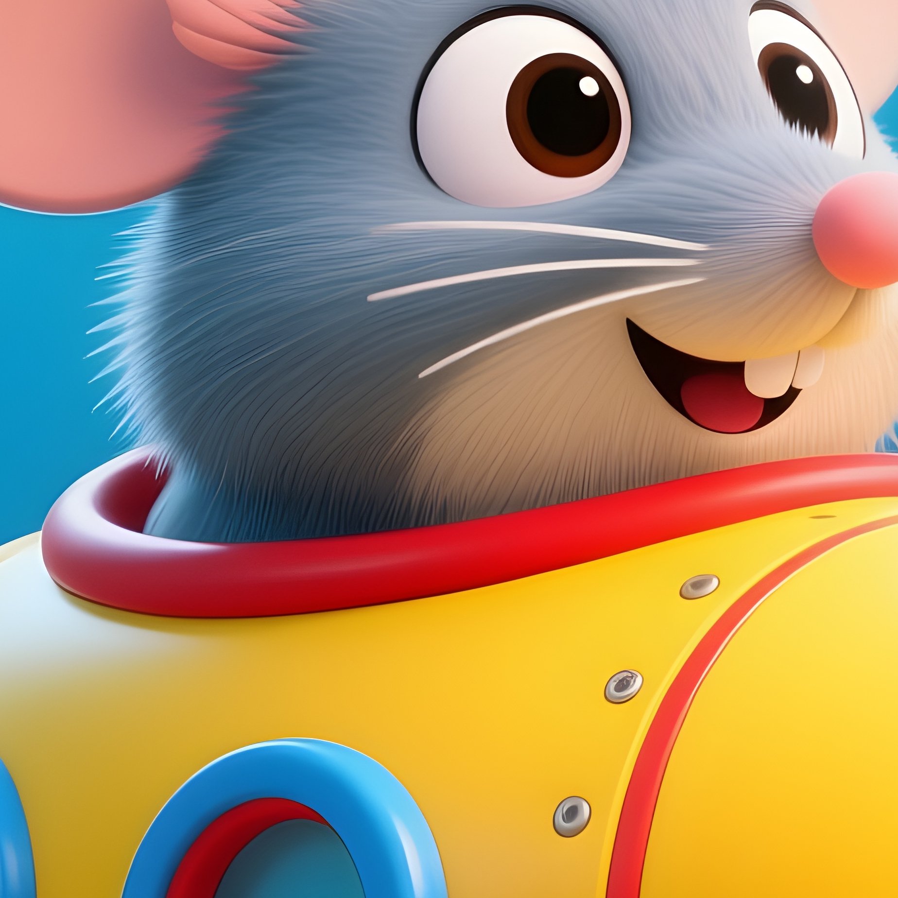 Mini Submarine Yellow Submarine Mouse With Periscope - Full Resolution Quality Preview