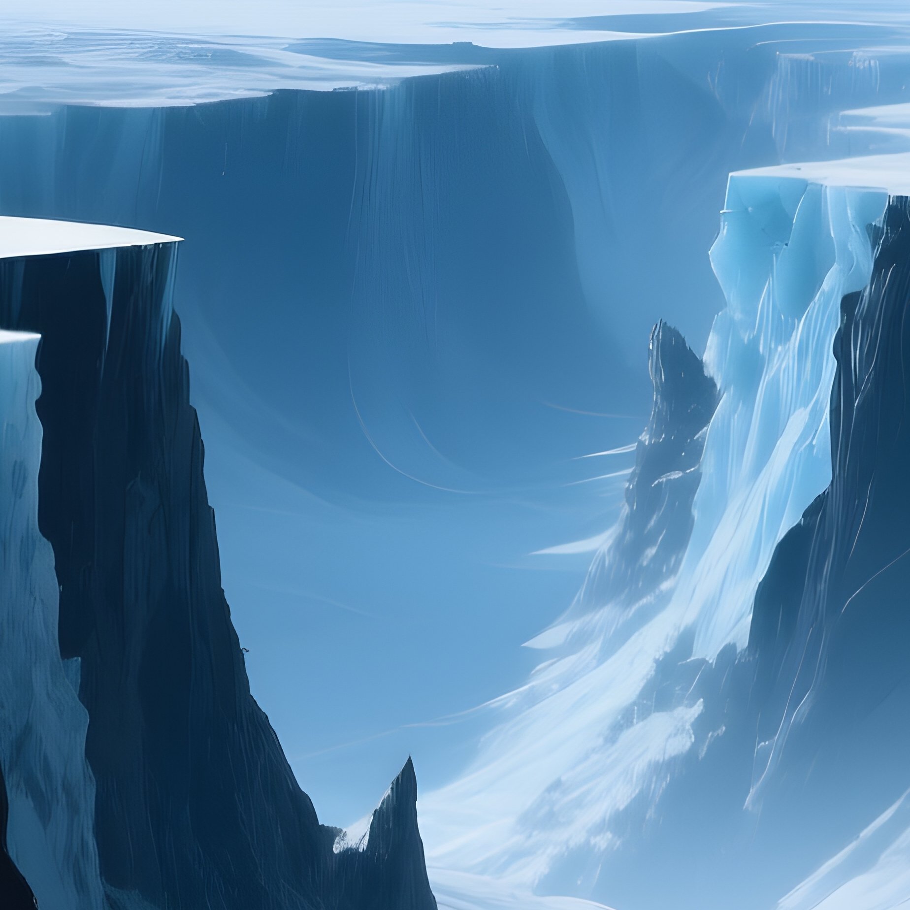 Mirandas Cliffs Twilight - Full Resolution Quality Preview