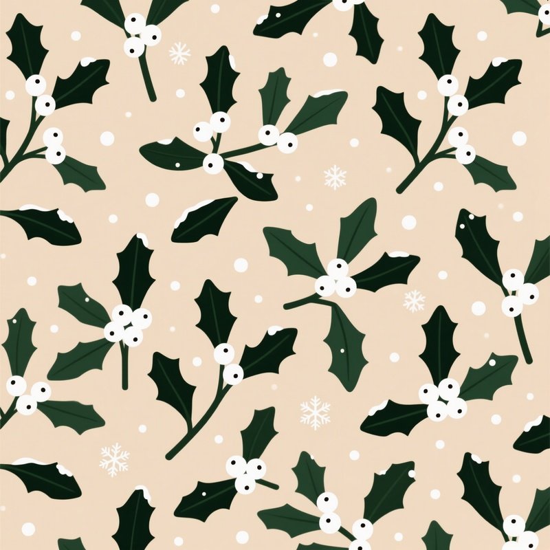 Mistletoe Branches And Berries Mistletoe Berries