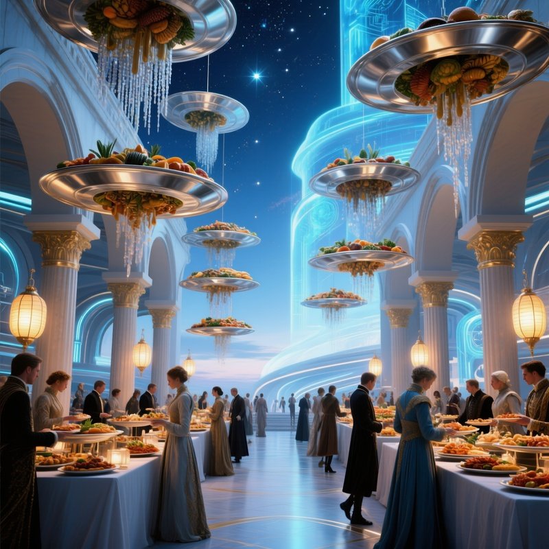 Mixed Platters Feast Gemischte Platten Architectural