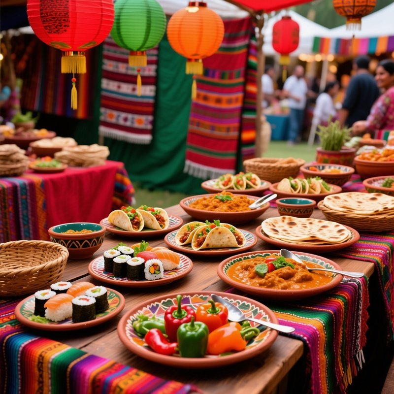 Mixed Platters Feast Gemischte Platten Cultural