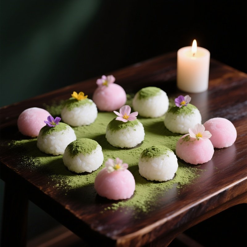 Mochi Rice Cakes Made From Pounded Glutinous Rice 5