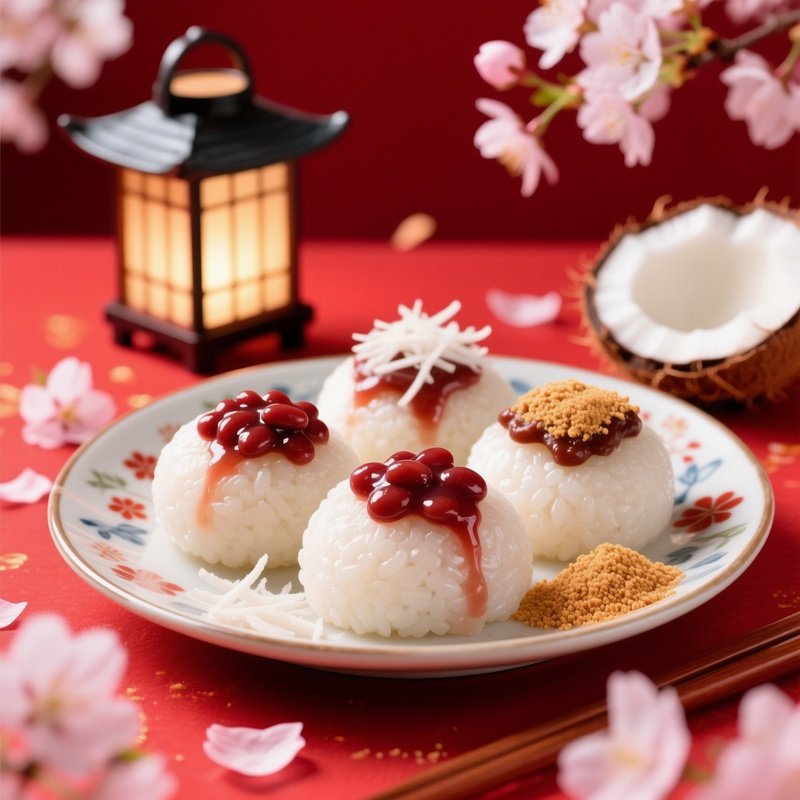 Mochi Rice Cakes Made From Pounded Glutinous Rice 3