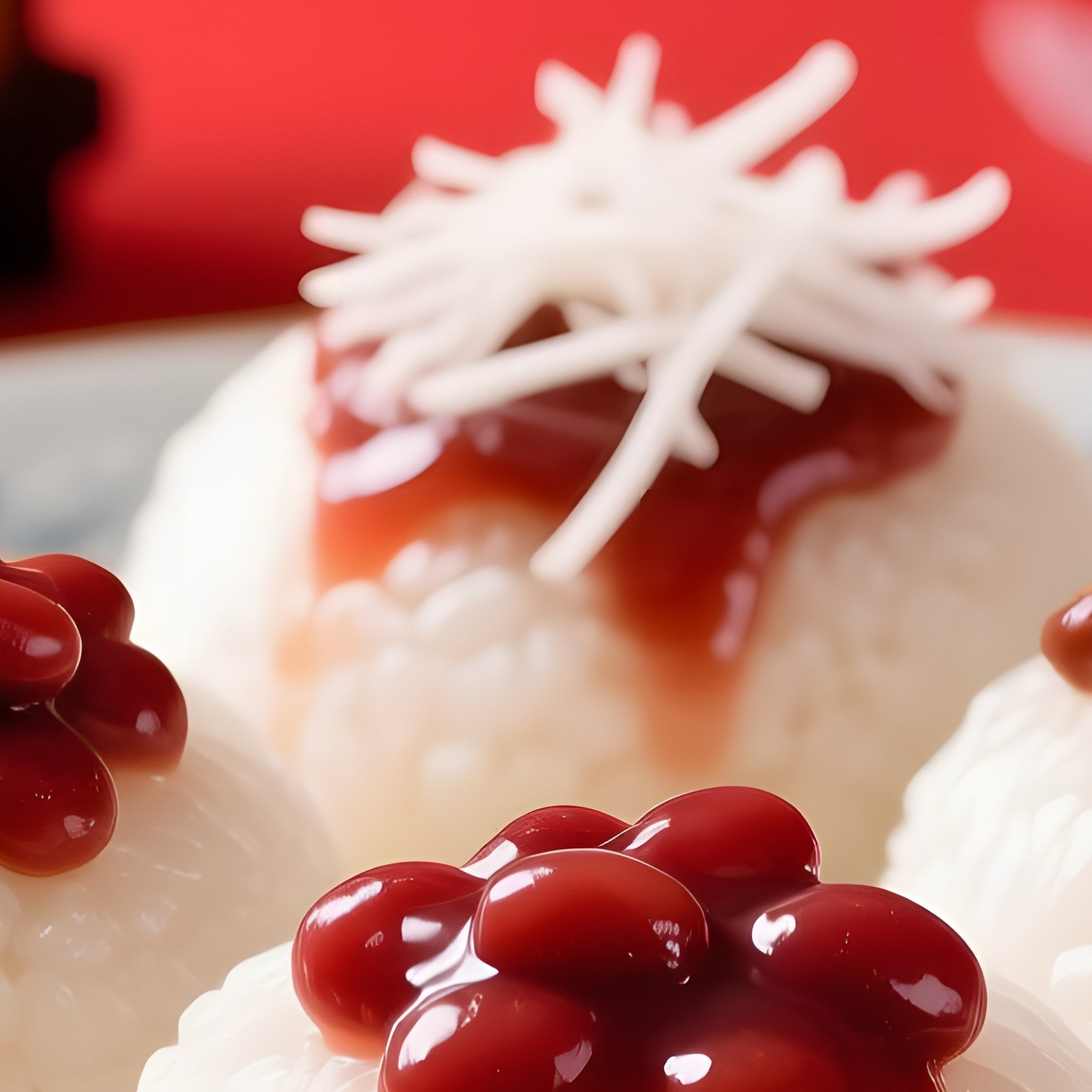 Mochi Rice Cakes Made From Pounded Glutinous Rice 3 - Full Resolution Quality Preview