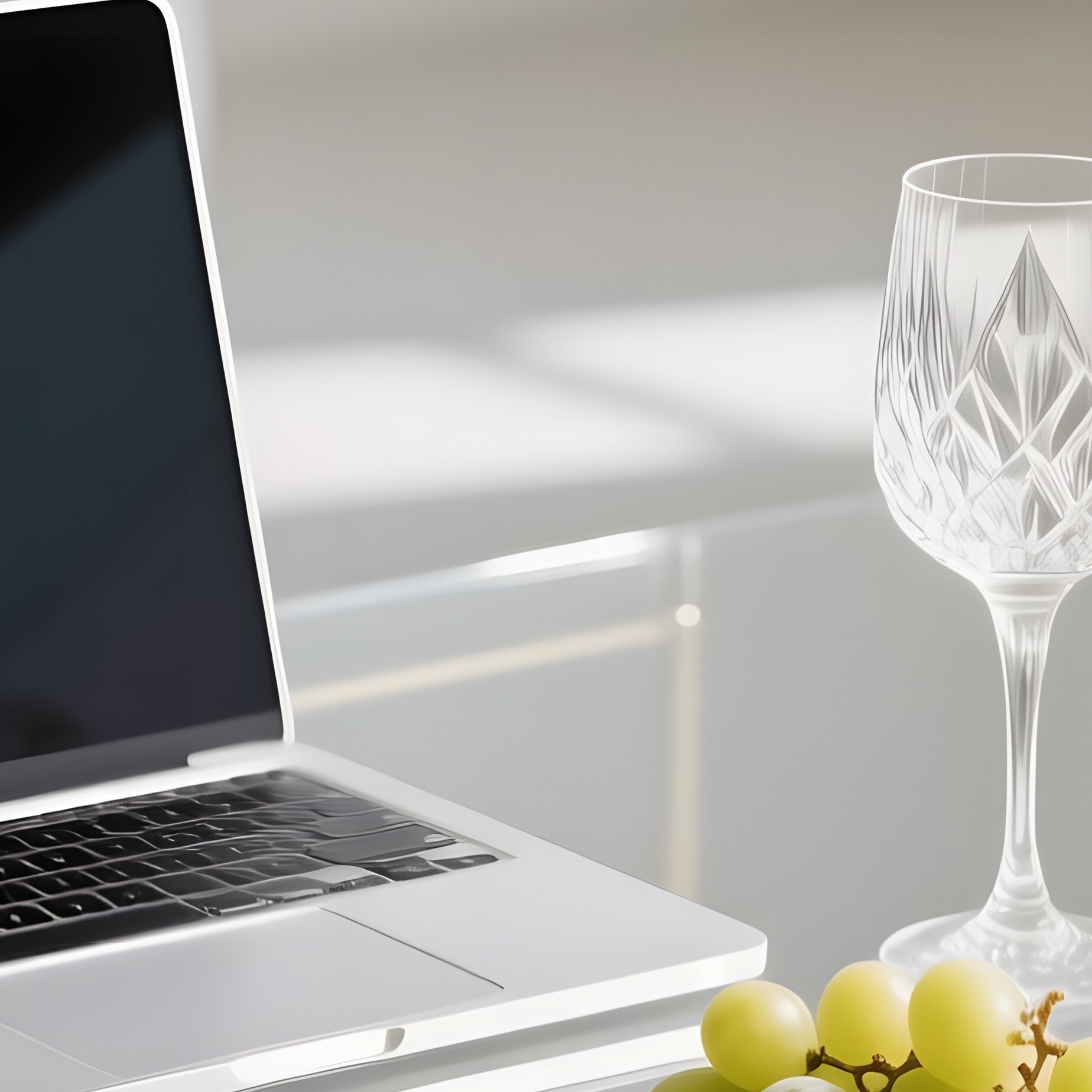 Modern Glass Coffee Table Midday Reflection - Full Resolution Quality Preview