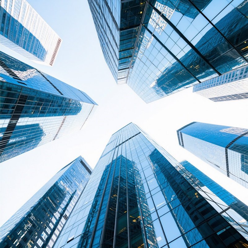 Modern Glass Skyscrapers Architecture Urban