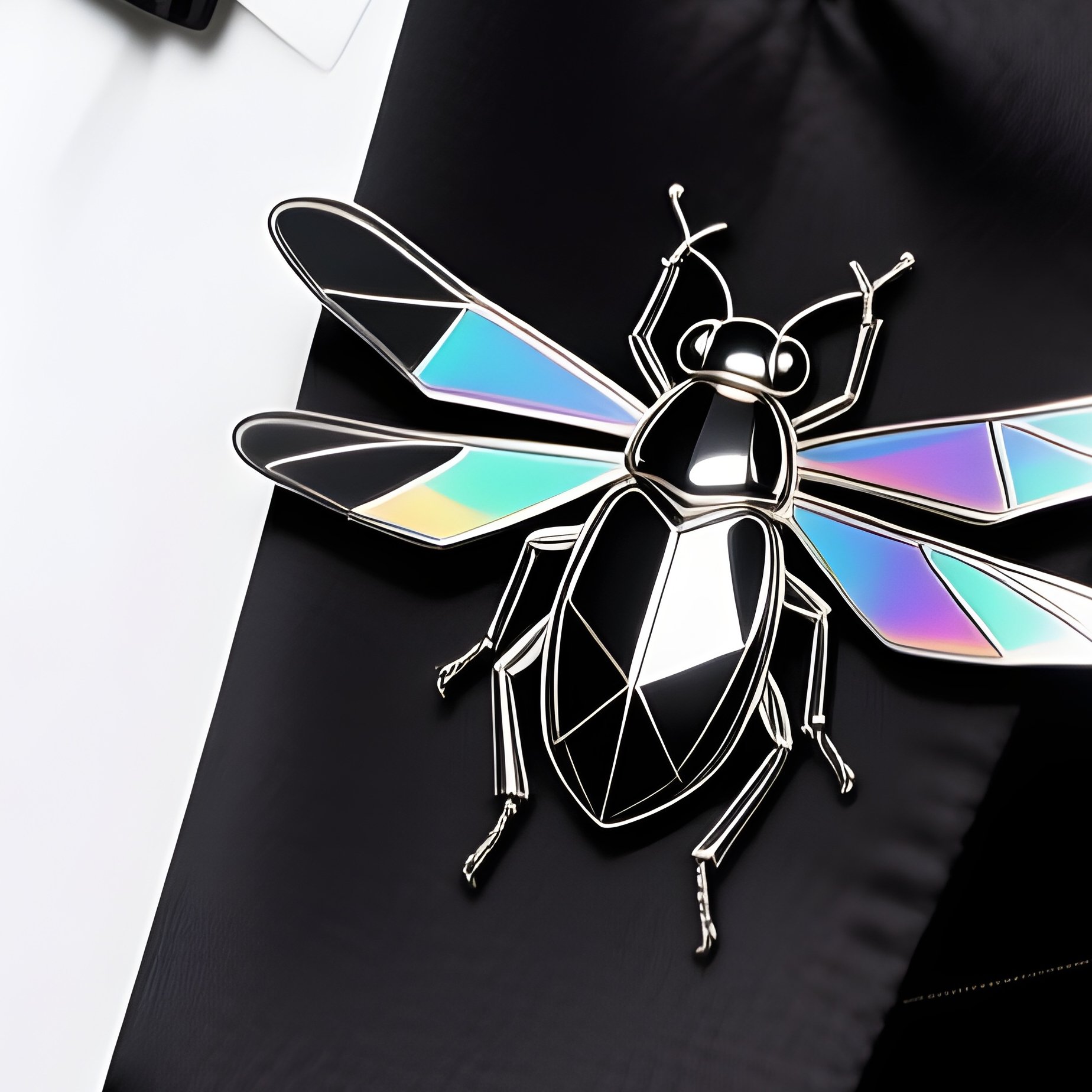 Modern Lapel Pin Bug On Tuxedo - Full Resolution Quality Preview