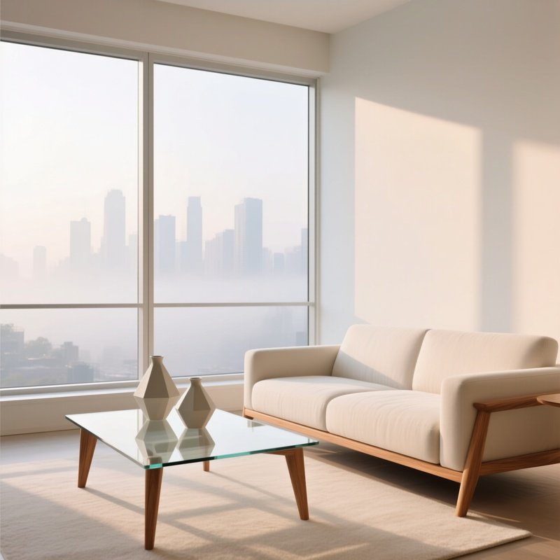 Modern Living Room Morning Light