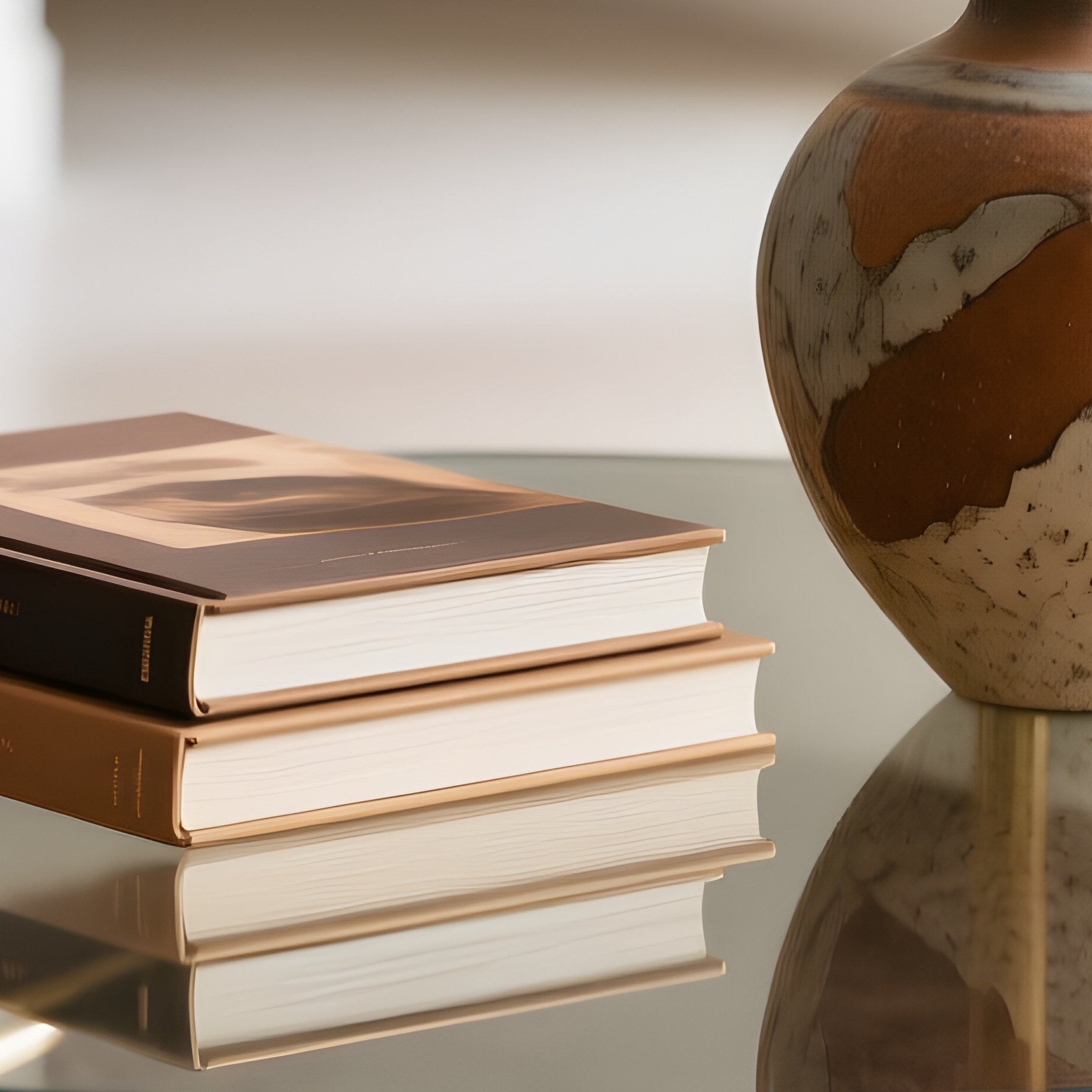 Modern Round Glass Coffee Table With Gold Legs - Full Resolution Quality Preview