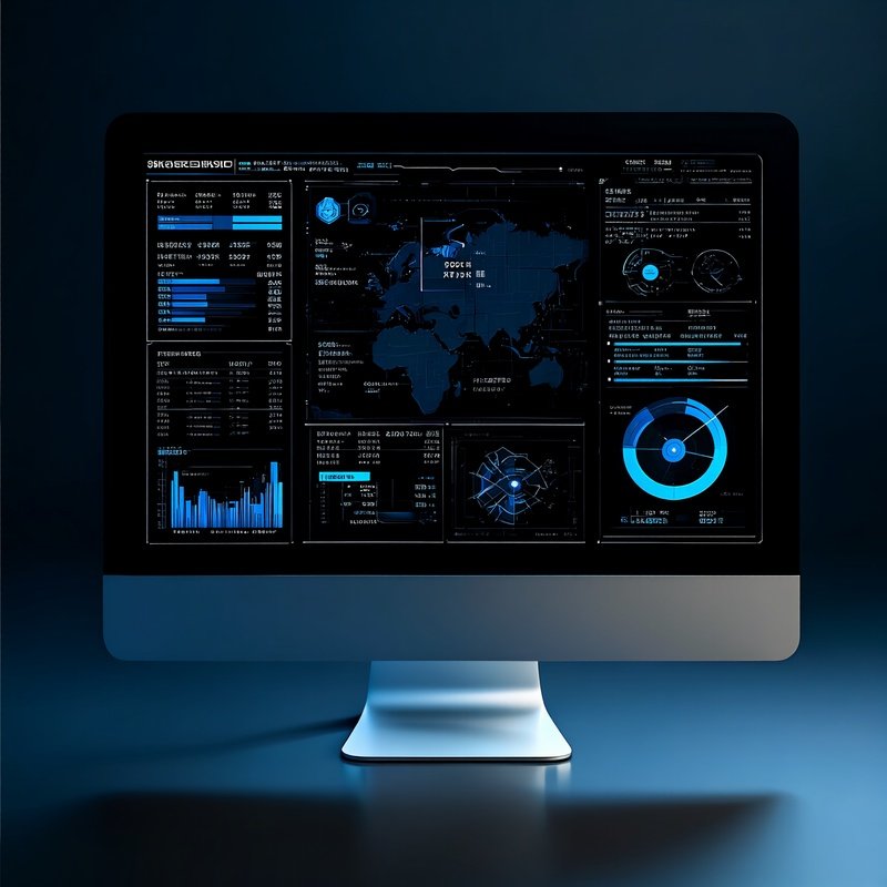 Monitor Showing System Diagnostics