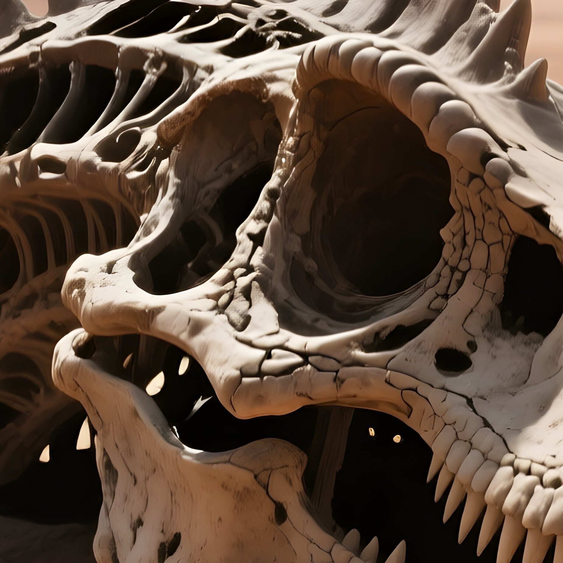 Monolophosaurus Fossil Science Fiction Art - Full Resolution Quality Preview