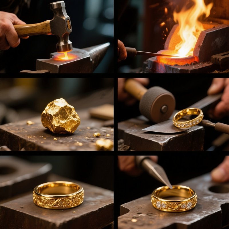 Montage Turning Nugget Into Wedding Band