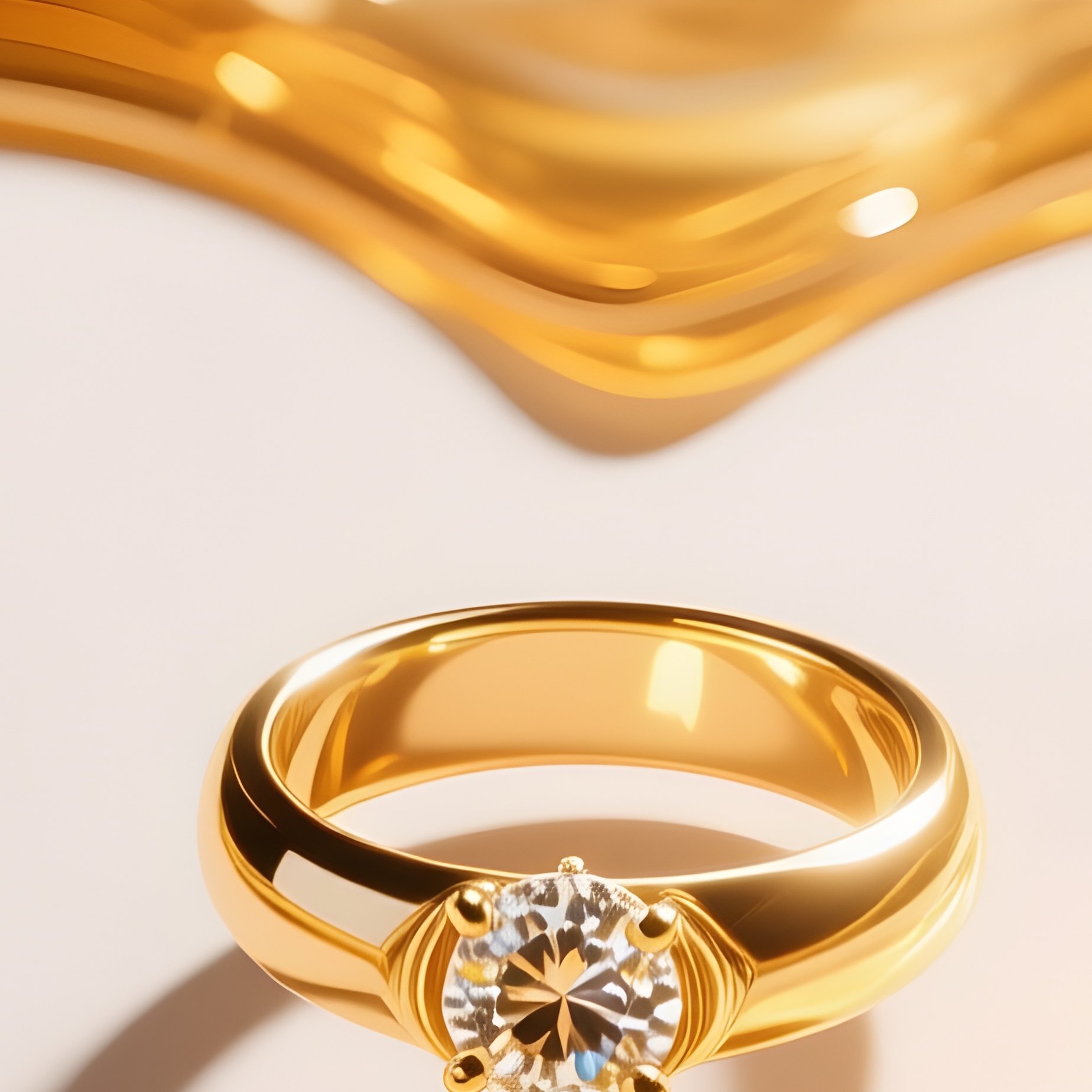 Montage Turning Nugget Into Wedding Band Abstract - Full Resolution Quality Preview