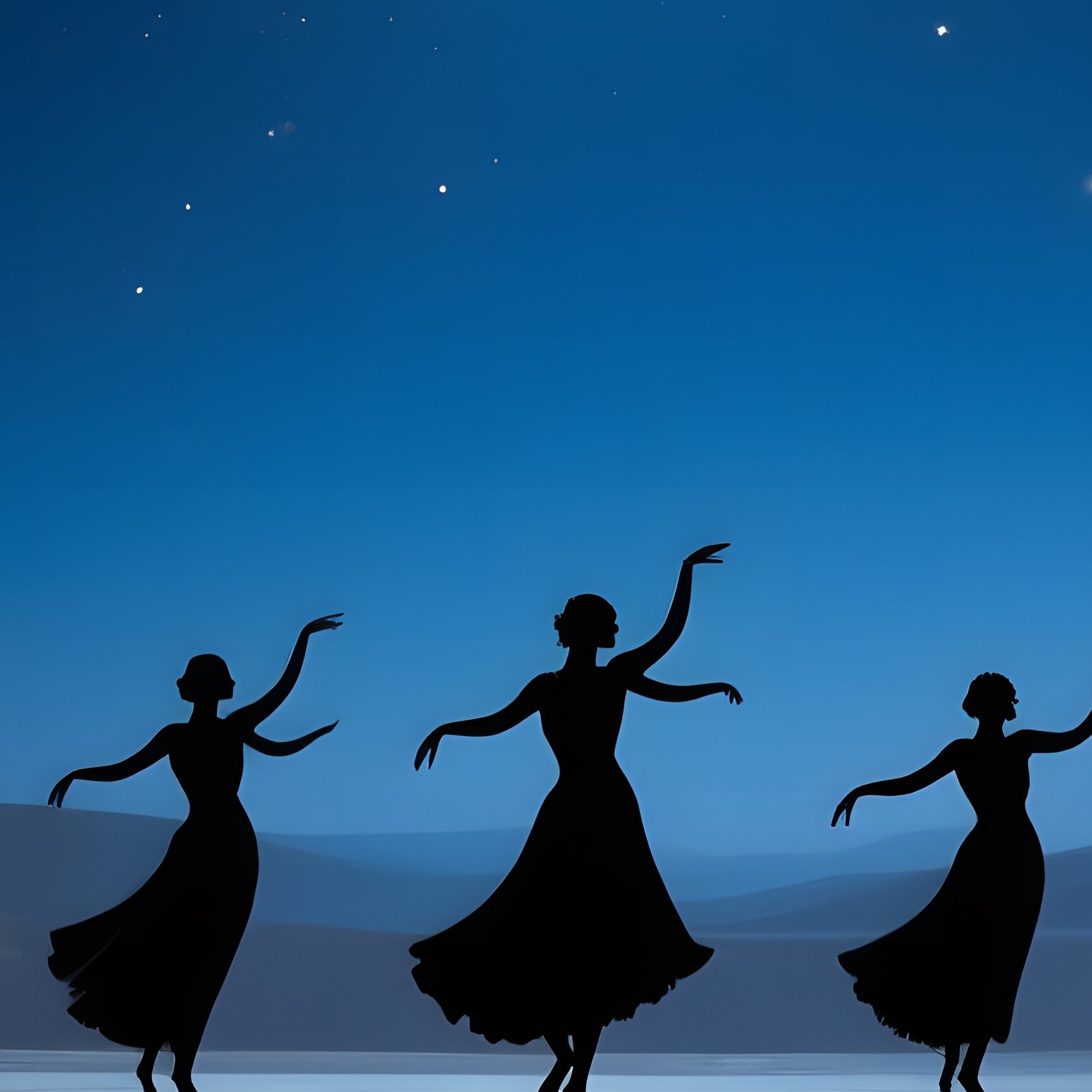 Moonlit Egyptian Palace Courtyard - Full Resolution Quality Preview