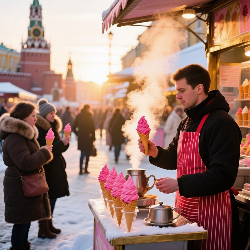 Moscow Market Sunrise Ice Cream