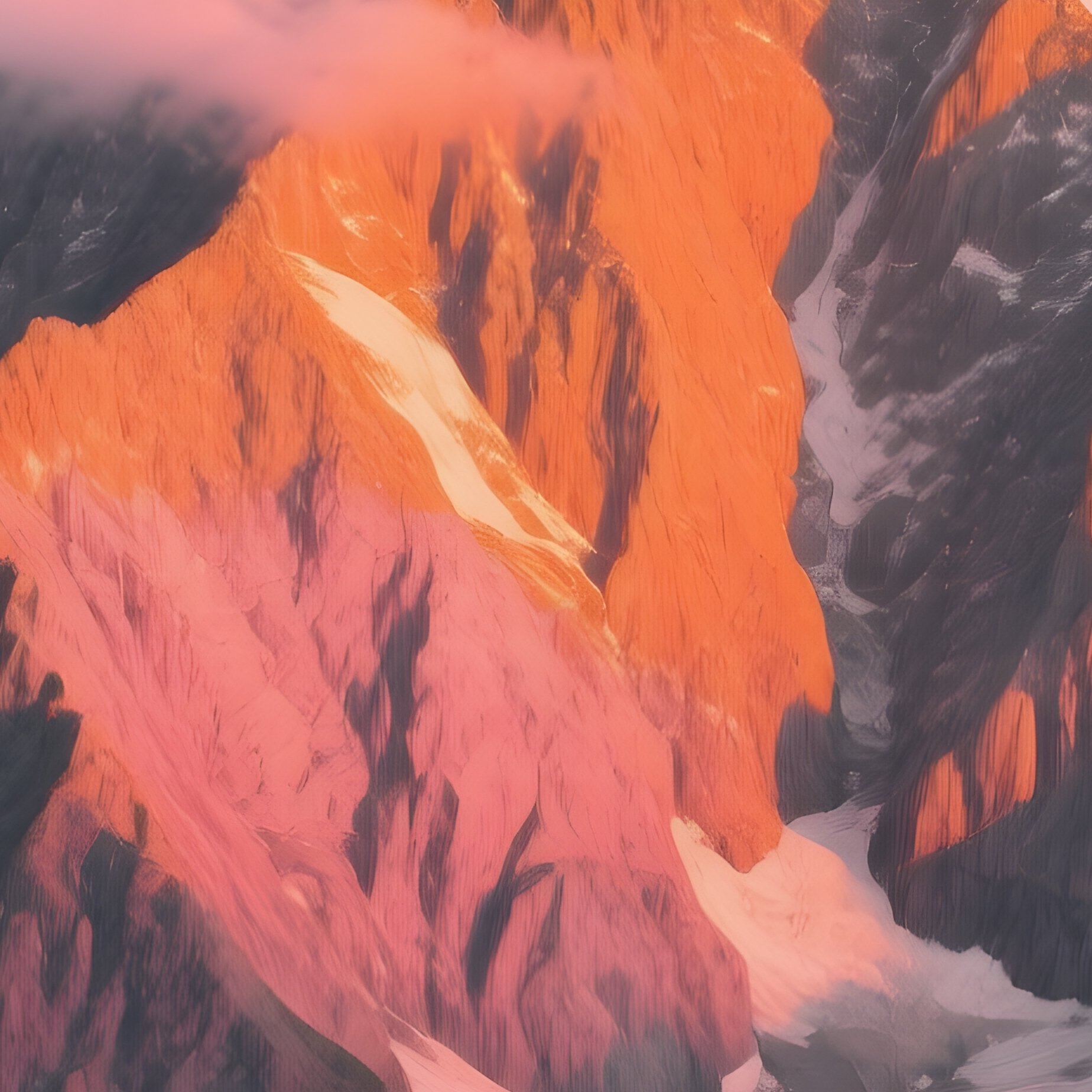 Mountain Peak At Sunset Mountain Sunset - Full Resolution Quality Preview