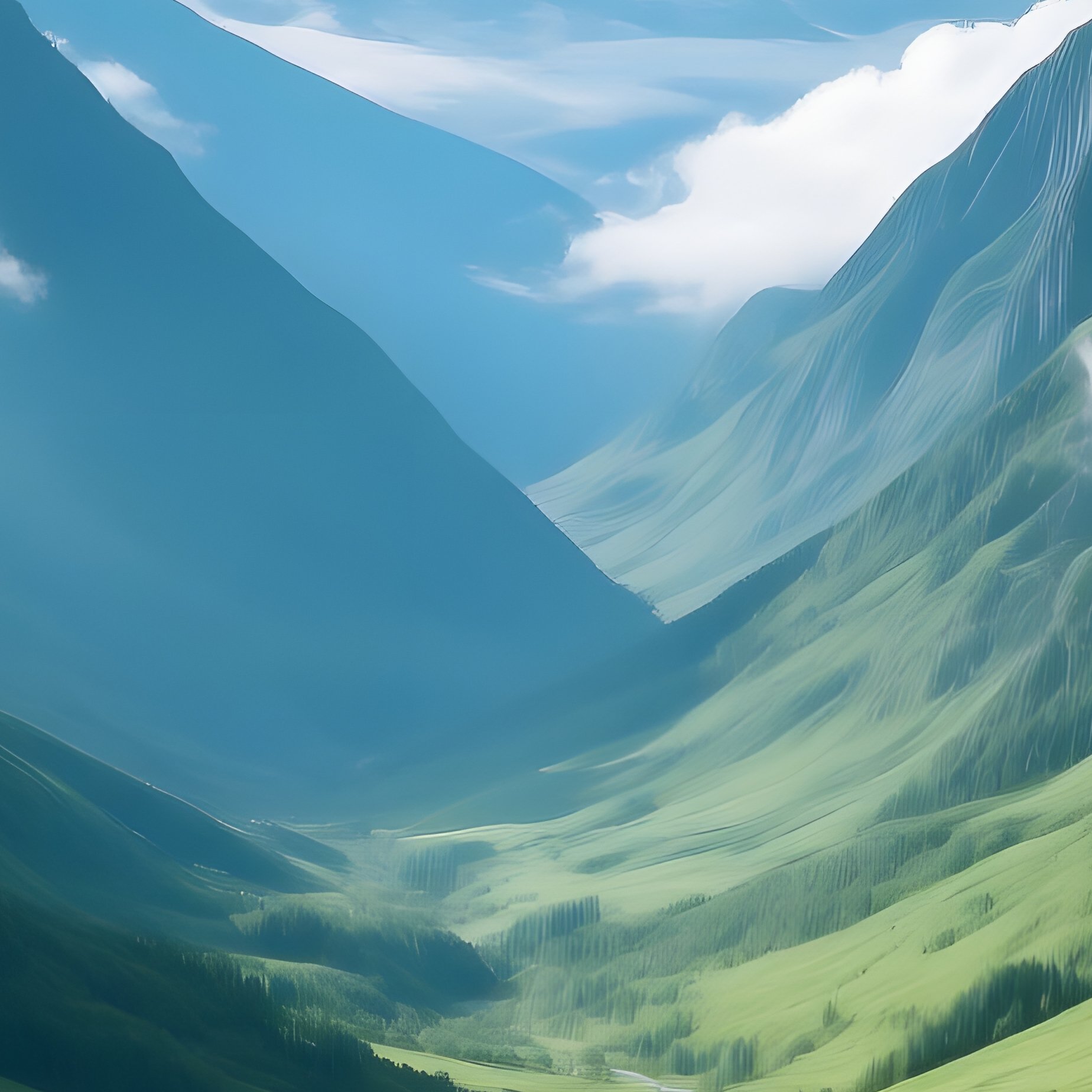 Mountain Valley Landscape Landscape Mountains - Full Resolution Quality Preview