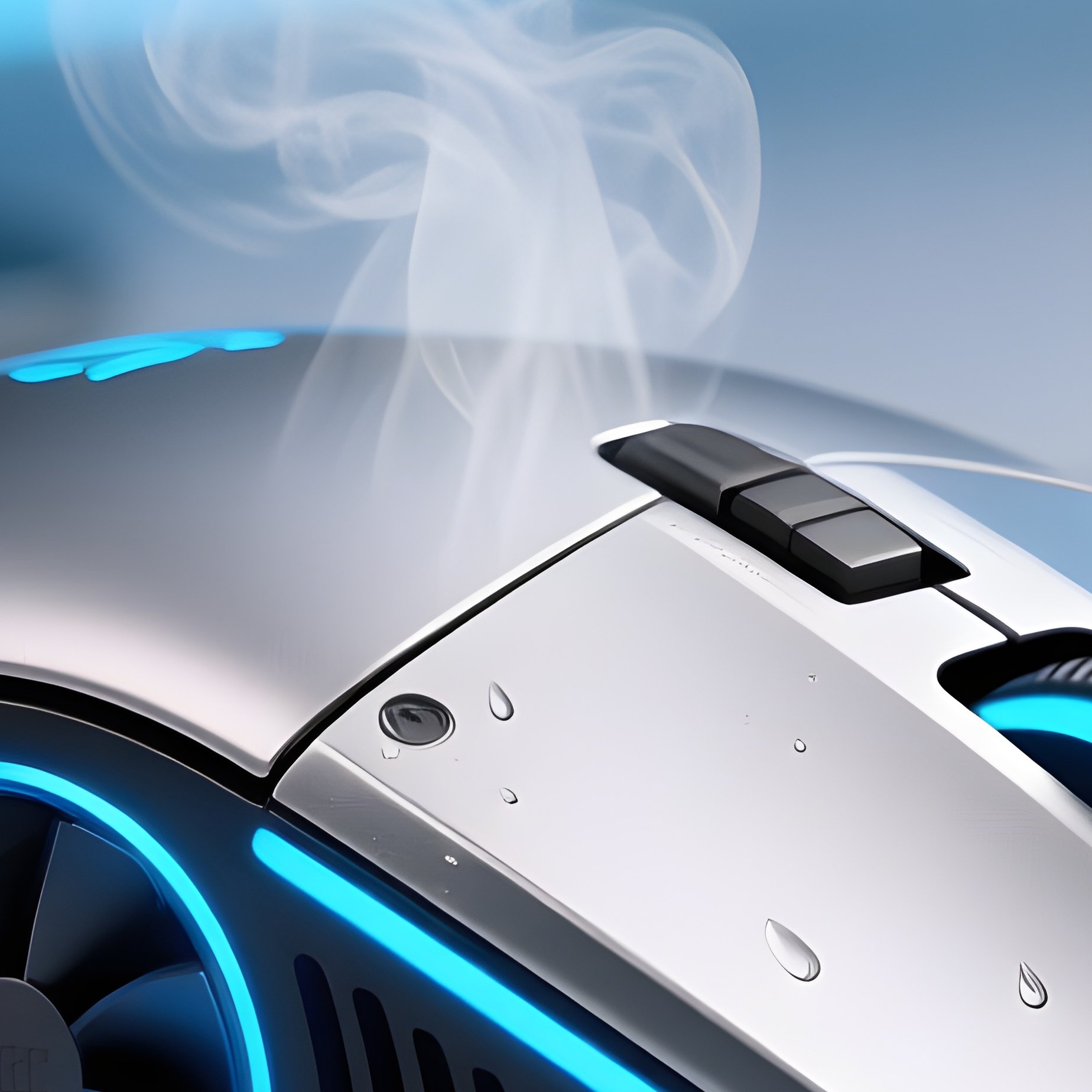 Mouse With A Fan Built In Cooling Fan - Full Resolution Quality Preview