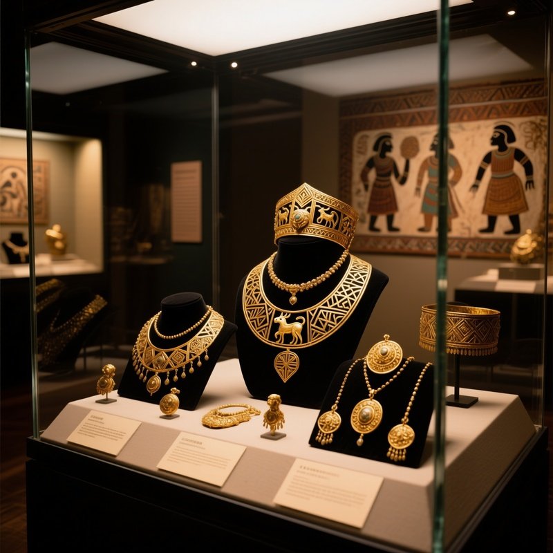 Museum Exhibit Scythian Princess Jewelry
