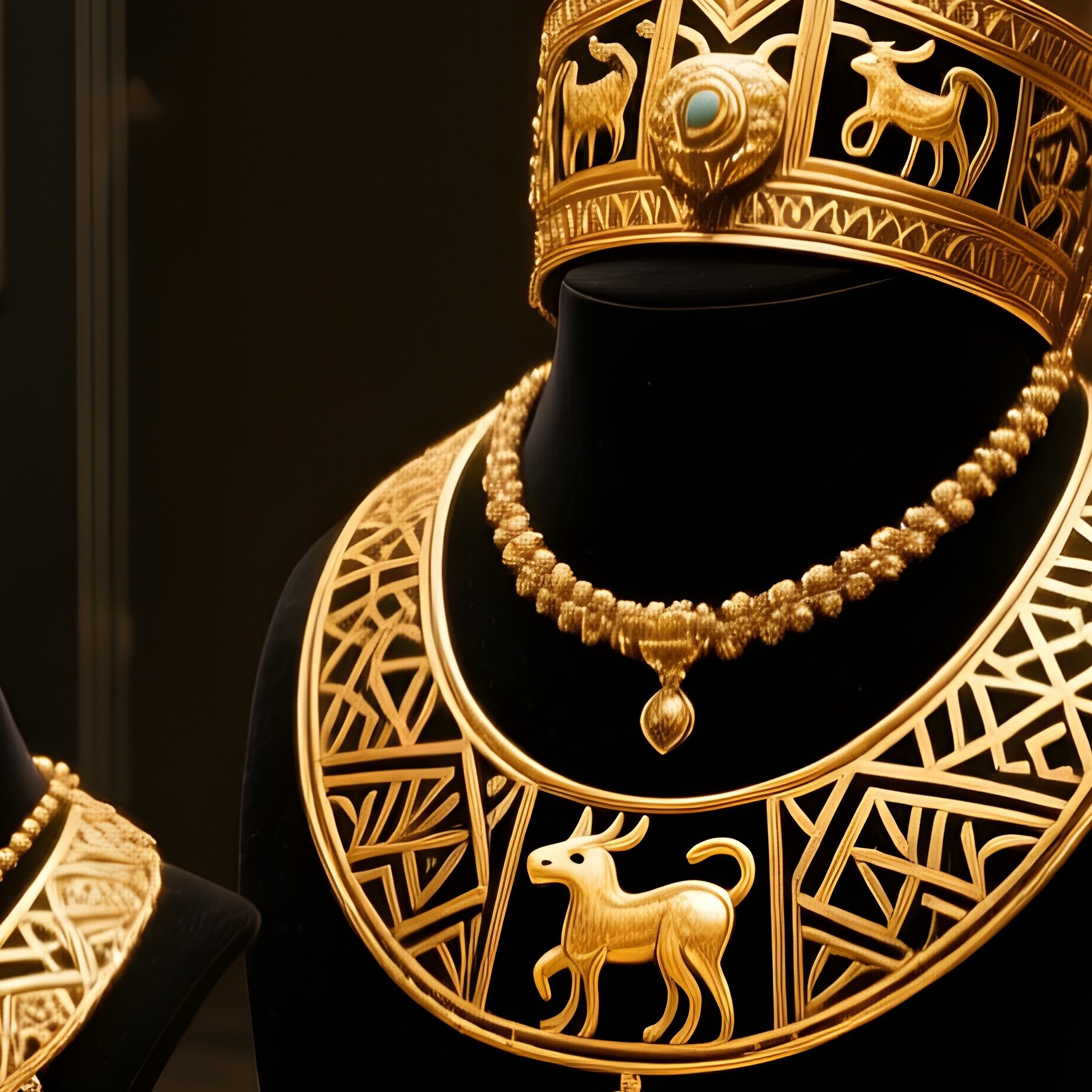 Museum Exhibit Scythian Princess Jewelry - Full Resolution Quality Preview