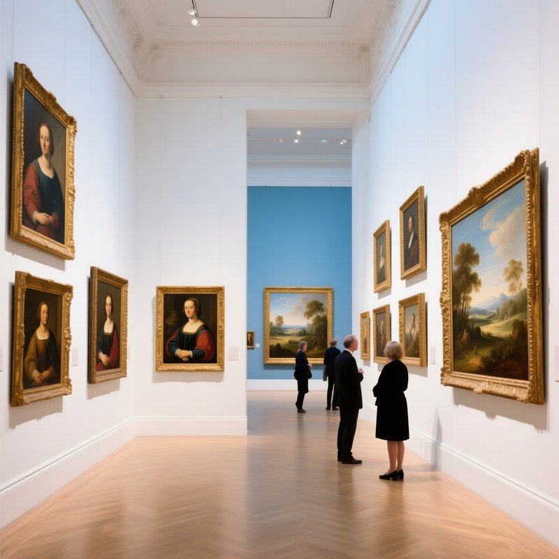 Museum Of Historical Art With Paintings