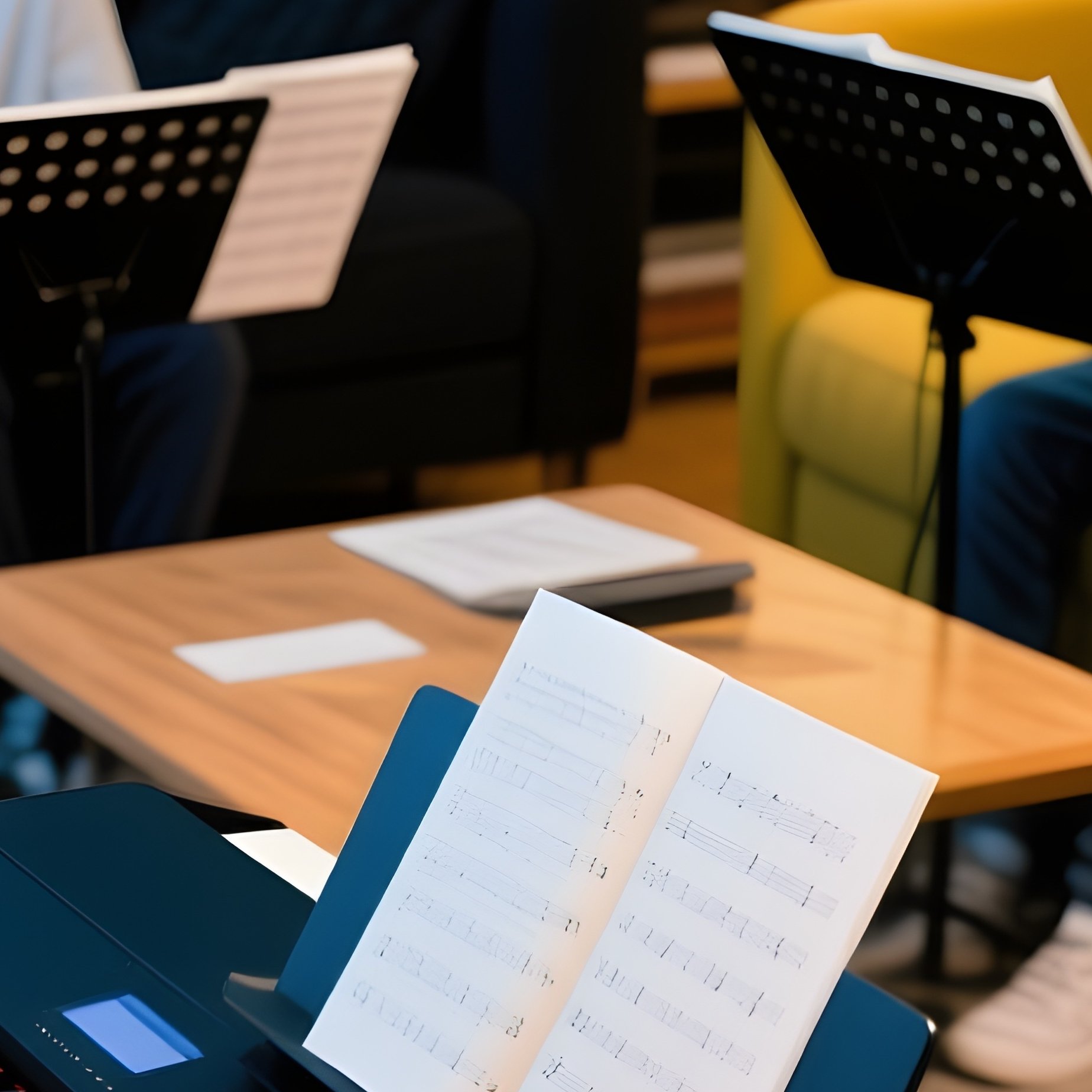 Music Students Rehearsing At Home - Full Resolution Quality Preview