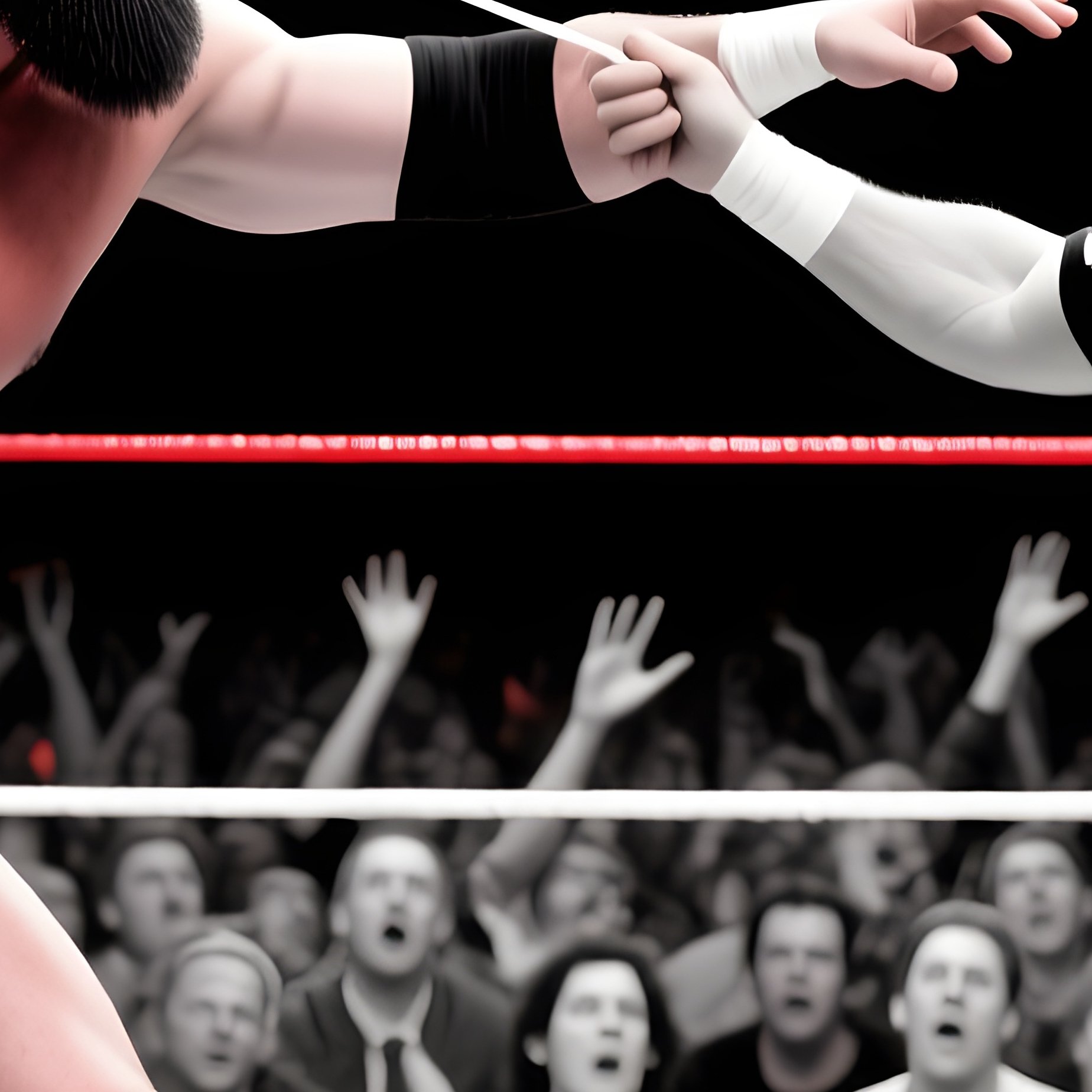 Mustache Twirl Wrestling Victory Surreal - Full Resolution Quality Preview