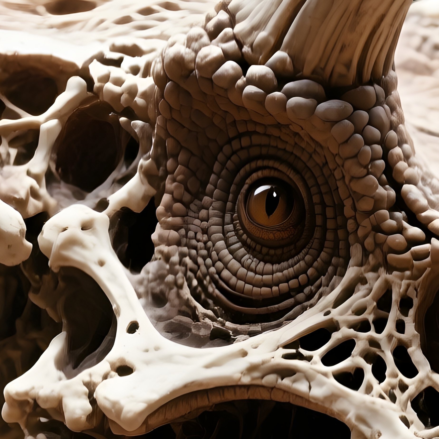 Nasutoceratops Fossil - Full Resolution Quality Preview