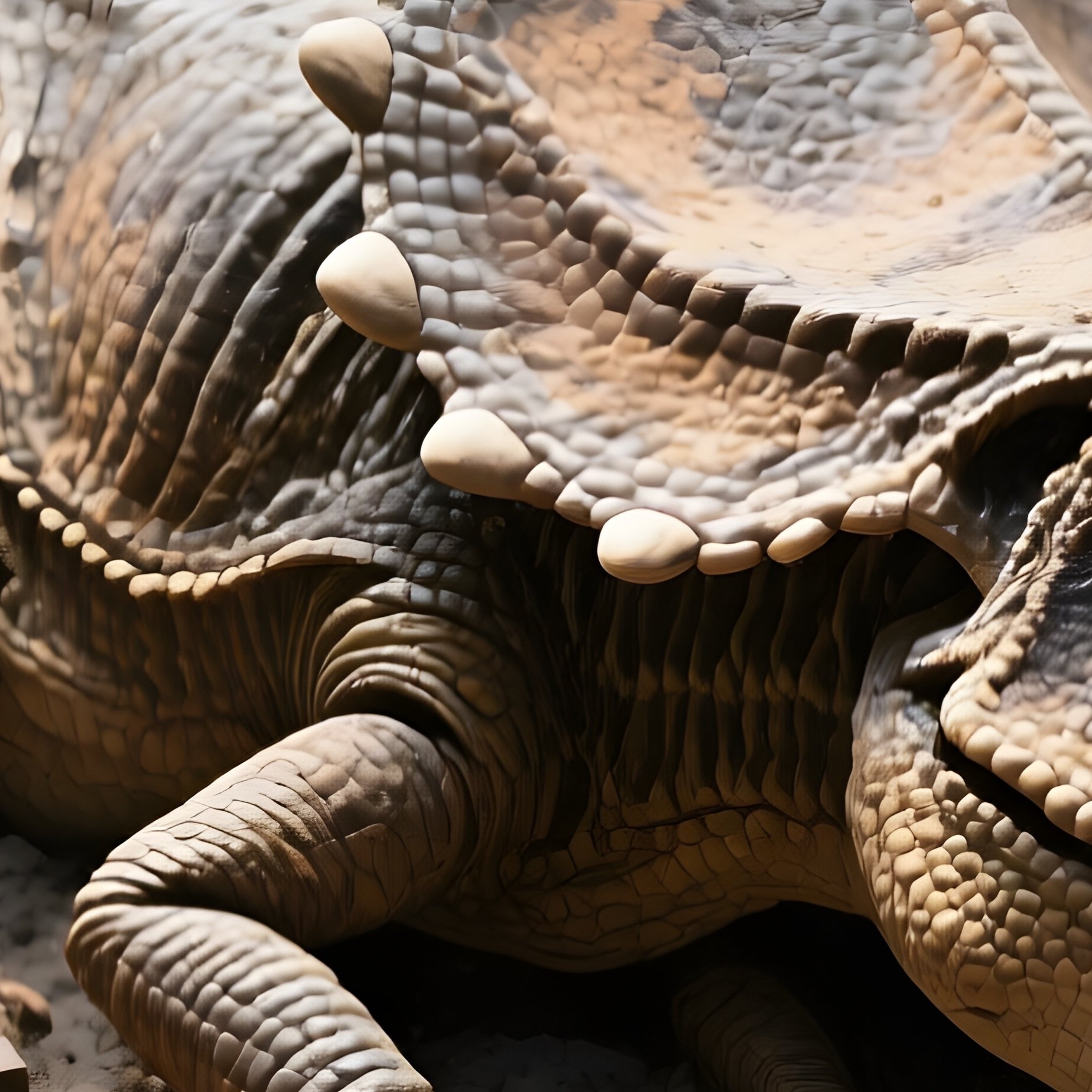 Nasutoceratops Fossil In Context - Full Resolution Quality Preview