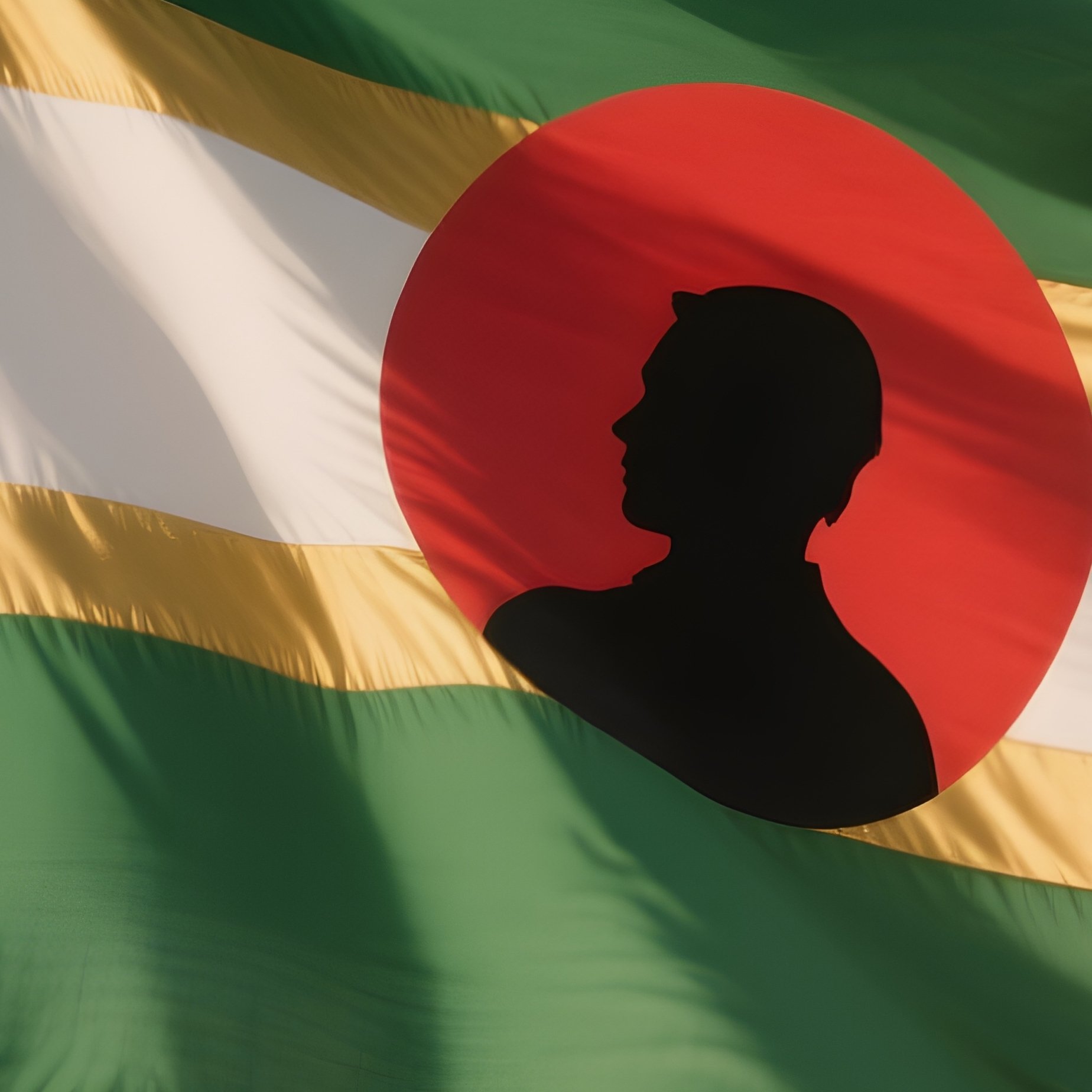 National Flag Of Mauritius Half Mast On Flagpole - Full Resolution Quality Preview