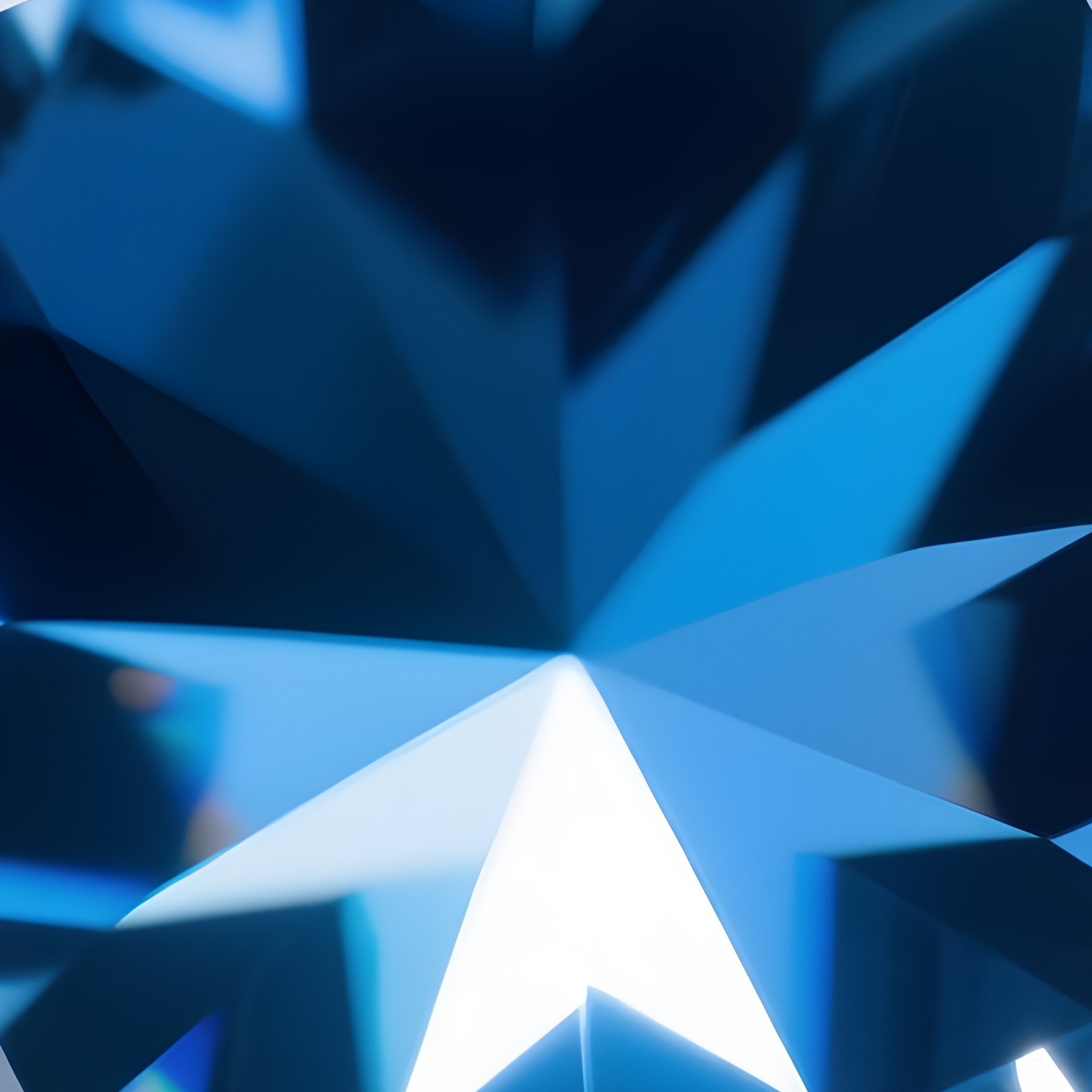 Natural Blue Zircon Showing Double Refraction And High Sparkle - Full Resolution Quality Preview