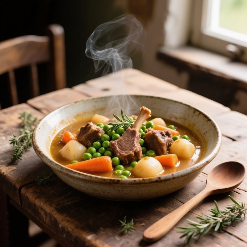 Navarin D Agneau Spring Lamb Stew With Peas Carrots Turnips In Light Gravy